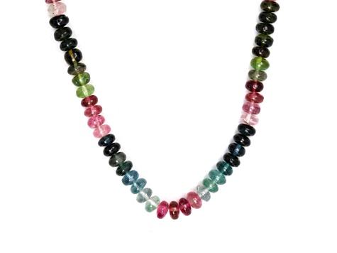 Jtv Watermelon Rings Watermelon Tourmaline 5mm Smooth Rondelles Bead Strand, 13