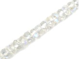 AA Rainbow Moonstone 4.5mm Faceted Rondelles Bead Strand, 13.5" strand length