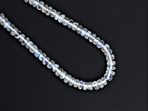 AA Rainbow Moonstone 4.5mm Faceted Rondelles Bead Strand, 13.5" strand length