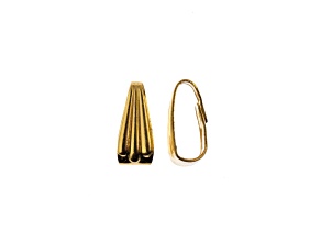 John Bead Must Have Findings 9mm Gold Tone Iron Snap-On Pendant Bails 2 Pieces