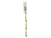 Crystal Lane DIY Green Orange Glass Pearl Metal Elf Stack 7" Designer Holiday Christmas Bead Strand