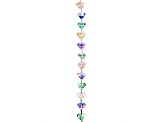 Crystal Lane DIY Smokey Purple Mix Pears Butterflies Tulip Rondelle 7" Glass Garden Bead Strands