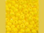John Bead Czech Glass 6/0 Seed Beads Terra Intensive Yellow 22 Grams