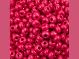 John Bead Czech Glass 6/0 Seed Beads Terra Intensive Rose Color 22 Grams