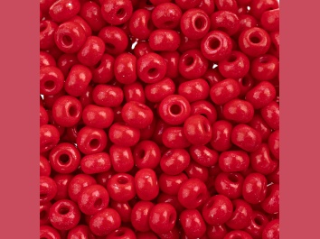 Picture of John Bead Czech Glass 6/0 Seed Beads Terra Intensive Red 22 Grams
