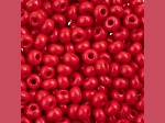 John Bead Czech Glass 6/0 Seed Beads Terra Intensive Red 22 Grams