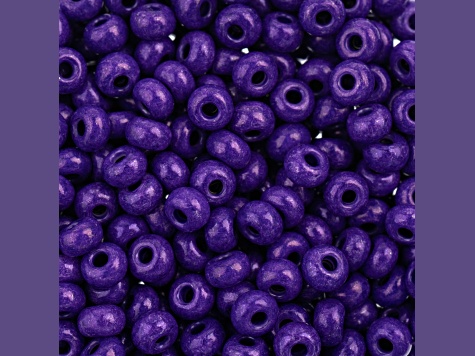 John Bead Czech Glass 6/0 Seed Beads Terra Intensive Purple 22 Grams