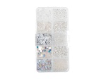 John Bead 10 Types White Mix Sequins and Beads Kit