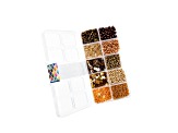 John Bead 10 Types Gold Tone Mix Sequins and Beads Kit