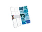 John Bead 10 Types Blue Mix Sequins and Beads Kit