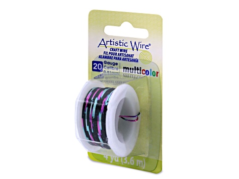 Artistic Wire 20 gauge Multicolor, Pink, Black, Green, 4yd