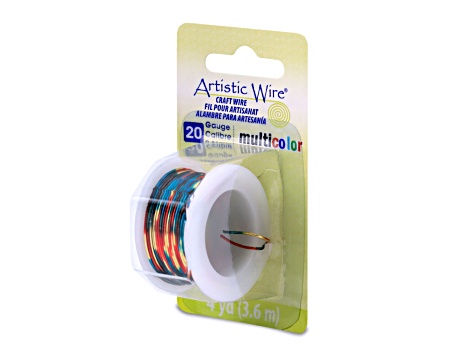 Artistic Wire 20 gauge Multicolor, Blue, Red, Gold, 4yd