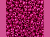 John Bead Czech Glass 8/0 Seed Beads Terra Intensive Pink 22 Grams