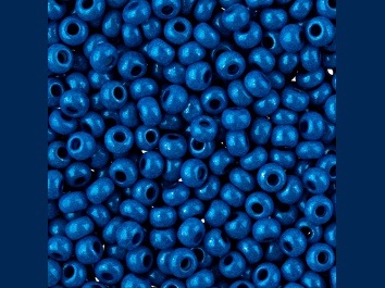 Picture of John Bead Czech Glass 8/0 Seed Beads Terra Intensive Blue 22 Grams