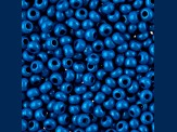 John Bead Czech Glass 8/0 Seed Beads Terra Intensive Blue 22 Grams