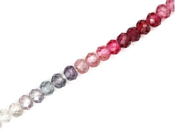 Picture of Multi Spinel 3mm Faceted Rondelles Bead Strand, 13" strand length