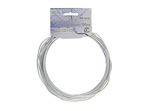 John Bead 12 Guage Silver Color Jewelry Aluminum Wire 30ft