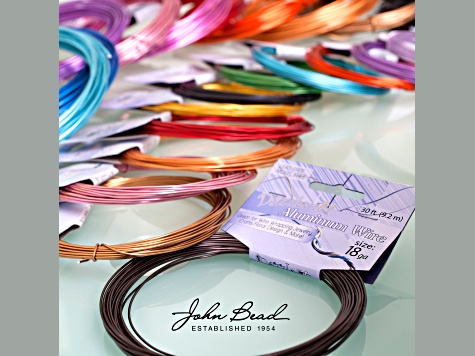 John Bead 18 Guage Gold Color Jewelry Aluminum Wire 30ft