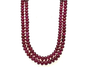 Red Garnet Rondelle Beads 3x4.5-4x5.5mm Bead Double Strand appx 18" in Length