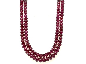 Red Garnet Rondelle Beads 3x4.5-4x5.5mm Bead Double Strand appx 18" in Length