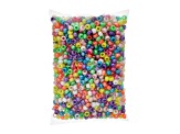 9mm Assorted Pearlescent Plastic Pony Beads, 1000pcs