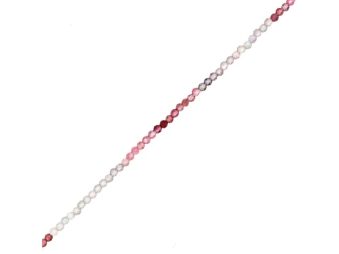 Multi Spinel 2mm Faceted Rounds Bead Strand, 13" strand length