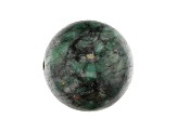 Bahia Brazilian Emerald in Matrix Focal Bead 22mm Sphere
