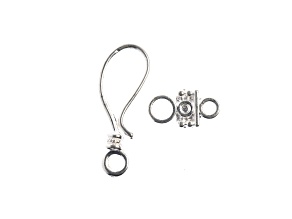 John Bead Must Have Findings 24mm Silver Tone Zinc Alloy Hook Clasps 5 Pieces