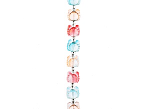 Crystal Lane DIY Crab Colors Mix 7" Glass Garden Bead Strand 11 Pieces