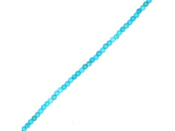 Picture of AAA Light Blue Turquoise 2mm Smooth Rounds Bead Strand, 13" strand length