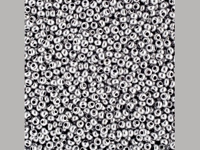 Czech Glass 10/0 Seed Beads Metallic Silver Color 500 Grams