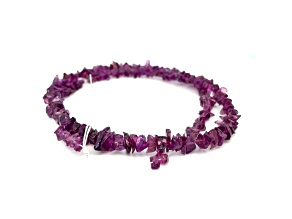 Rhodolite Chips Bead 3x5 - 6x8 mm Strand, approx 14 inches without clasp