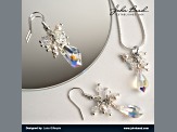 Preciosa 9x18mm Crystal Czech Glass Faceted Teardrop Pendants 12 Pieces