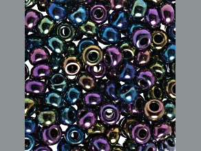 Czech Glass 2/0 Seed Beads Iris Mix 22 Gram Vial