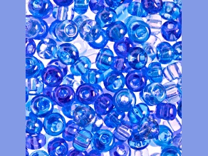 Czech Glass 2/0 Seed Beads Aqua Luster 22 Gram Vial