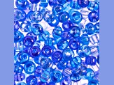 Czech Glass 2/0 Seed Beads Aqua Luster 22 Gram Vial