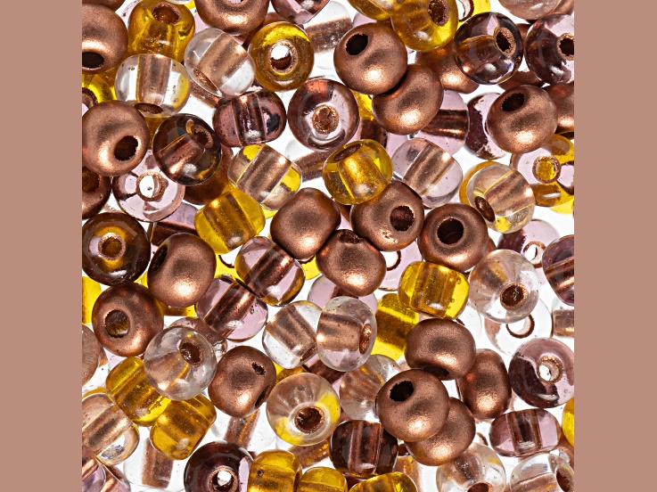 Czech Glass 2/0 Seed Beads Park Ave Color Mix 22 Gram Vial