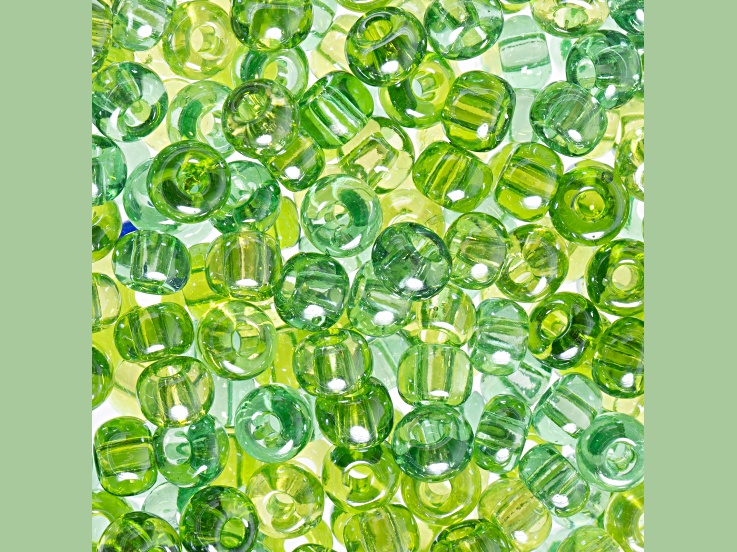 Czech Glass 2/0 Seed Beads Sea Green Luster Mix 22 Gram Vial