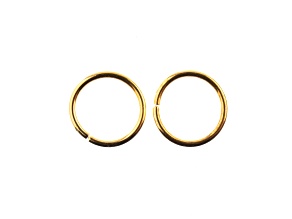 John Bead Must Have Findings 4.5x9mm Gold Tone Iron Jump Rings 100 Pieces