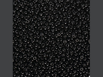 Picture of Czech Glass 10/0 Seed Beads Black 24 Gram Vial