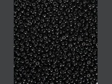 Czech Glass 10/0 Seed Beads Black 24 Gram Vial