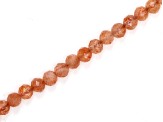 Brown Sunstone 3.5mm Faceted Rounds Faceted Rounds Bead Strand, 12.5" strand