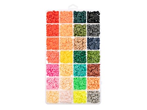 John Bead 6mm Assorted Multicolors Polymer Clay Beads 148 Grams