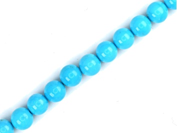 Picture of AAA Sleeping Beauty Turquoise 5mm Smooth Rounds Bead Strand, 18" strand length