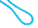 AAA Sleeping Beauty Turquoise 5mm Smooth Rounds Bead Strand, 18" strand length