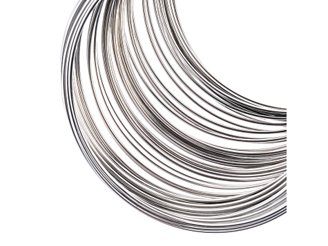 John Bead Must Have Findings 18 Gauge Silver Tone Steel Regular Memory Wire 6cm