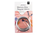 John Bead Must Have Findings 18 Gauge Silver Tone Steel Regular Memory Wire 6cm