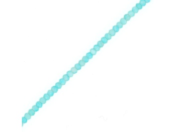 Picture of Blue Amazonite 3.5mm Faceted Rondelles Bead Strand