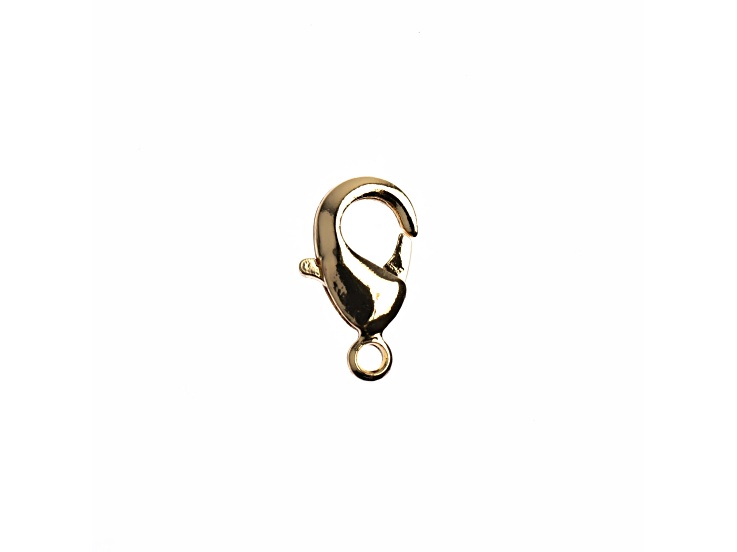 John Bead 12mm 18kt Gold Plated Lobster Clasp 6 Pieces