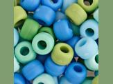 9mm Assorted Blueberry Matte Pony Beads, 1000pcs